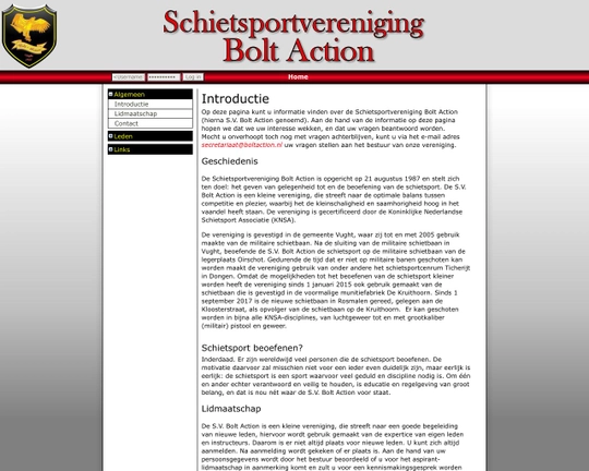 Schietsportvereniging Bolt Action Logo